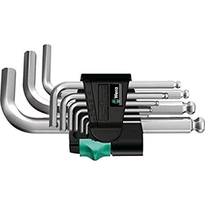 Imagen de 950 PKS/9 SM N Juego de llaves acodadas métricas, cromado mate, 9 piezas