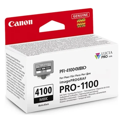 Imagen de Canon PFI 4100 MBK mat sort origin