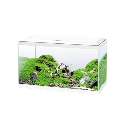 Imagen de Ciano, Acuario 60 Blanco, para Peces, Equipado con Filtro, consumibles, LED y calefacción, 58L, Embalaje Reforzado envío Web