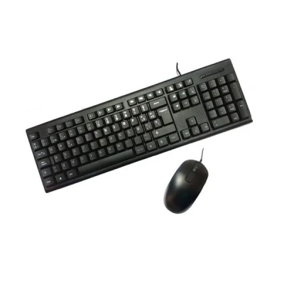 Imagen de Pack teclado USB negro + ratón con cable