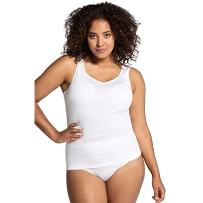 Imagen de Ulla Popken Achselhemd, Camiseta sin Mangas para Mujer, Blanco (weiss 20), 56