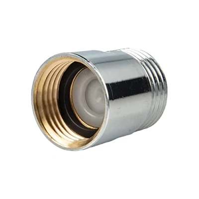 Imagen de tecuro Válvula antirretorno para montaje en grifos de bañera y ducha Conector 1/2 pulgadas latón cromo 66110