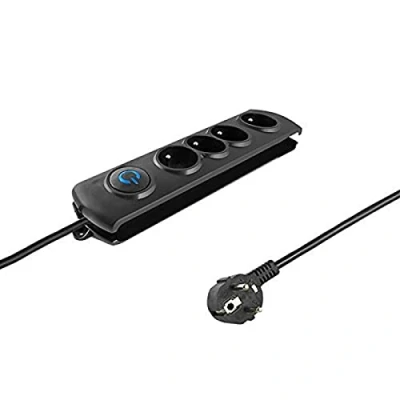 Imagen de LISTWA ZASILAJĄCA QOLTEC 1.5M 4 GNIAZDA Czarna Modern