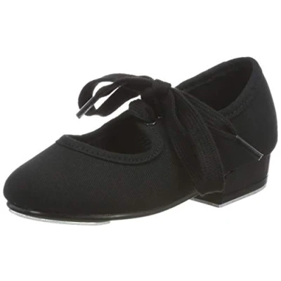 Imagen de Roch Valley LHC Zapatos de claqué tela (tacón bajo), negro, 12.5 UK / 31 EU