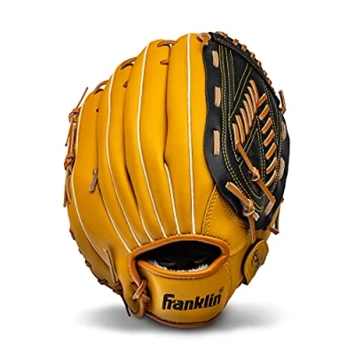Imagen de Franklin Sports Guante de béisbol y sóftbol Field Master Manopla Bronceado, 14 Pulgadas Red Canasta