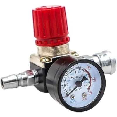 Imagen de Interruptor de presión del compresor aire 140 PSI, regulador manómetro, juego 1/4
