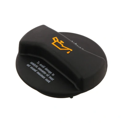 Imagen de FEBI BILSTEIN 32918 Tapa, tubuladura de relleno aceite negro con junta AUDI: A6 C5 Berlina, A4 B6 B5 Berlina