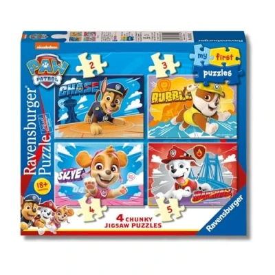 Imagen de Ravensburger Mi Primer Puzzle: Patrulla Canina, Puzzle 2 Años, Niños, Bebe 1 Año o más, Puzzle, Jigsaw Juego Educativo, Incluye 4 Puzzles de 3 5 Piezas