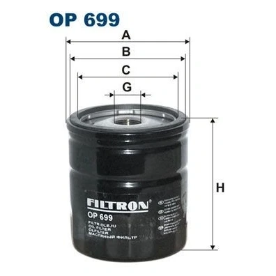 Imagen de Filtro de aceite FILTRON OP699