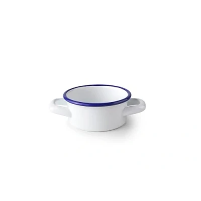 Imagen de IBILI Cazuelita Blanca 10 x 5 cm Acero Esmaltado Vitrificado Estilo Vintage Artesanal