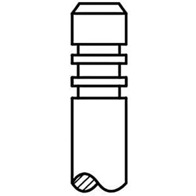 Imagen de AE V94961 válvula de Escape 23,4 vástago cromado, asiento revestido estelita, extremo templado
