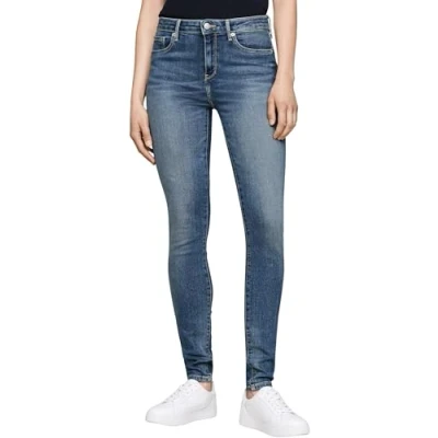 Imagen de Tommy Hilfiger Vaqueros Mujer como Skinny Fit, Azul (Pat), 30W / 30 L