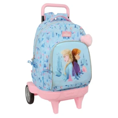 Imagen de Safta FROZEN ICE MAGIC Mochila Grande con Ruedas, Compact Evolución, Extraíble, Ideal para Niños de Diferentes Edades, Cómoda y Versátil, Calidad Resistencia, 33x22x45 cm
