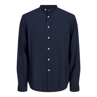 Imagen de JACK &amp; JONES Jormarshall Band Camiseta LS Camisa de Manga Larga, Sky Captain, S para Hombre
