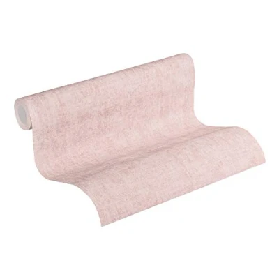 Imagen de Papel pintado Liso New Walls Cosy &amp; Relax A.S. Création tejido no 10.05 m x 0.53 Rosa Fabricado en Alemania 374232 37423 2