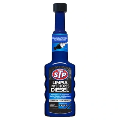 Imagen de STP Limpia Inyectores Diésel, Elimina Depósitos, Mitiga Ralentí Brusco, Restablece Potencia y Reduce Emisiones, 200ml, El embalaje puede variar
