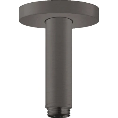 Imagen de hansgrohe 27393340 S Conector de techo (10 cm, cromo cepillado), color negro