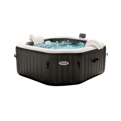 Imagen de Intex Spa hinchable 4 personas octogonal, Burbujas Deluxe y chorros de agua (55081)