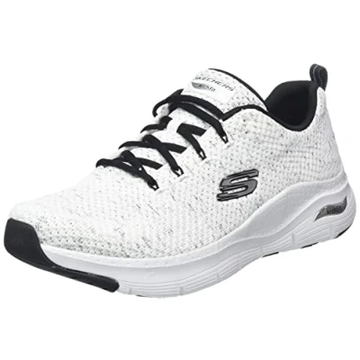 Imagen de Skechers Arch Fit Glee For All, Zapatillas Mujer, White/Black, 37 EU