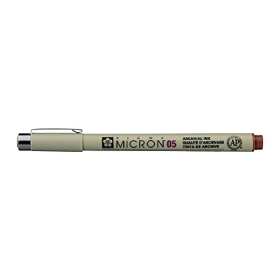 Imagen de SAKURA Pigma Micron Rotuladores de tinta (0,45 mm) 05 Braun (#12)