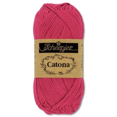 Imagen de Frida&#039;s Wollhaus Scheepjes Catona 100% Algodón Lana Amigurumi 113 Colores (413 Cherry)