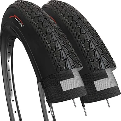 Imagen de Fincci Par Cubierta 26x1.50 Pulgadas 40 559 Lisas Cubiertas para Carretera MTB Montaña Hibrida Bici Bicicleta con Neumaticos 26 x 1.5 (Paquete de 2)