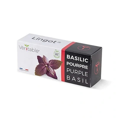 Imagen de Véritable Lingot® Albahaca Morada Bio Compatible con Huerto di Interior Exky® Recarga Lista para Usar Sustrato Semillas integradas