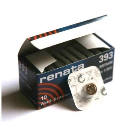 Imagen de 10 x Renata 393 fabricada en Suiza de litio tipo botón SR754 W