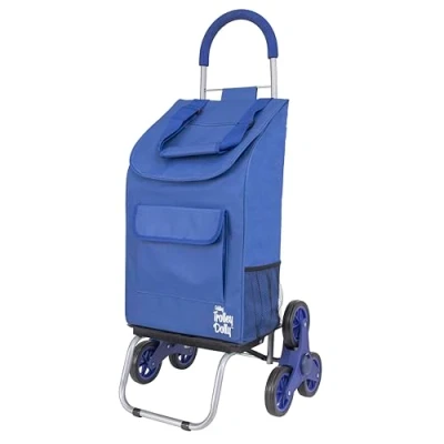 Imagen de dbest products Carrito para Subir escaleras, Plegable Azul apartamento