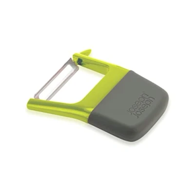 Imagen de Joseph Duo Pelador de Patatas, Frutas y Verduras con Mango Ergonómico Antideslizante, Corte Recto, Eliminador Ojos Patata, Verde
