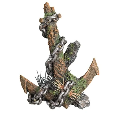 Imagen de Nobby Aqua Ornaments Ancla con Plantas, 14,5 x 10,0 19,0 cm, 1 Unidad