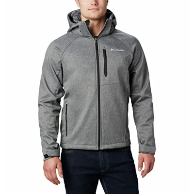 Imagen de Columbia Cascade Ridge Softshell, Chaqueta De Softshell Cortavientos para Hombre, Charcoal Heather, Talla XS