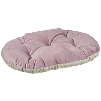 Imagen de Ferplast Cojín para Perros y Gatos Prince 45/2, Cama Acolchada Animales, Doble Cara, Suave Terciopelo, Lavable, 43 x 30 cm, Rosa