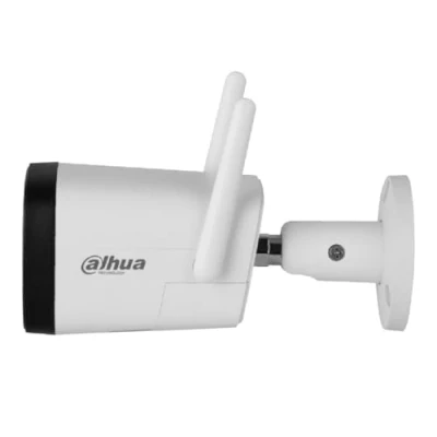 Imagen de Dahua Cámara Bullet 4MP IP ONVIF Lente Fija 2.8mm WiFi IR 30m Micrófono Altavoz IPC HFW1430DT STW