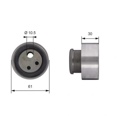 Imagen de GATES T41118 Polea tensora, correa dentada Tru Power FIAT: Punto I Hatchback