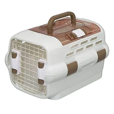 Imagen de Iris Ohyama, Jaula, Cesta, Bolsa de transporte plástico (PP) para gatos, A51,1 x F32,1 A28,7 cm, PDPC 500, Blanco