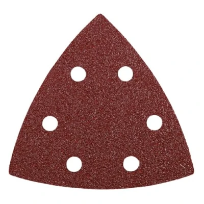 Imagen de KWB 49492808 Pack de 5 abrasivos triangulos (6 AGU, 96 x mm, GR 80, sistema Quick Stock)