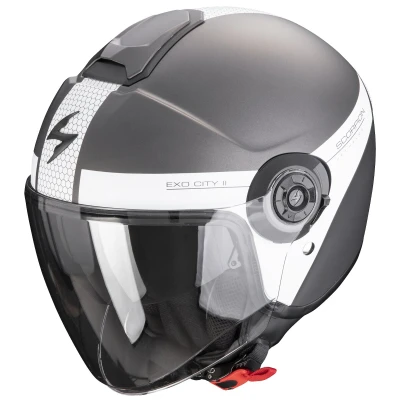 Imagen de Scorpion, Exo City Ii, Cajas De Jet Y Demi Jet, Gris Rojo, Xl, Admirador Unisex