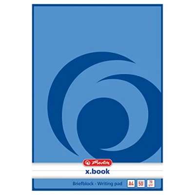 Imagen de Herlitz 717405 Cuaderno de cartas (A4, 50 hojas, encolado) A4