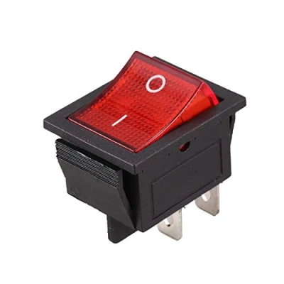 Imagen de Interruptor basculante con luz roja de 4 DPST encendido/apagado, 16 A, 20 250 V CA