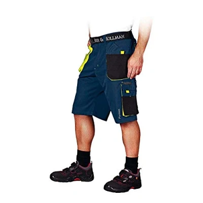 Imagen de Leber &amp; Hollman LH FMN TS Pantalones cortos de trabajo para hombre, 65% poliéster, 35% algodón, 270 g/m2, con bolsillos multifunción, correa y gancho llaves