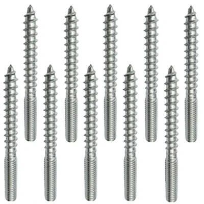 Imagen de AERZETIX C58566 Juego de 10 tornillos doble rosca M6x60mm en acero inoxidable A2 espárrago roscado