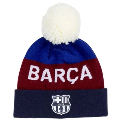 Imagen de Gorro Pompon Supporter Barça Colección oficial FC Barcelona Fútbol Talla para hombre