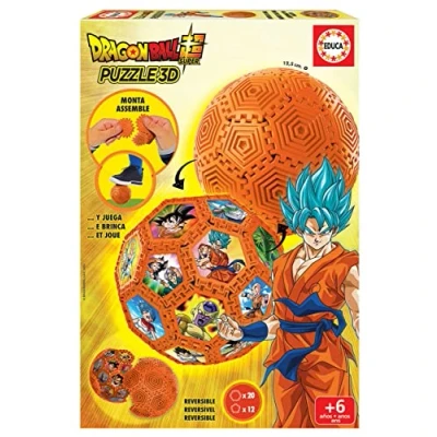 Imagen de Educa 3D Puzzle Balón Dragon Ball con 32 Piezas y el Que Podrás Jugar Montar Distintas Formas (19371)