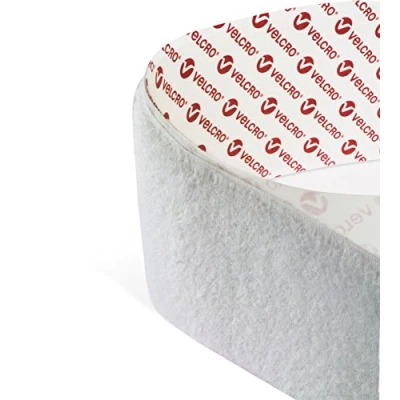Imagen de VELCRO® Brand de Bande auto adhésif, boucle et crochet, 50 mm large, blanco, 1m