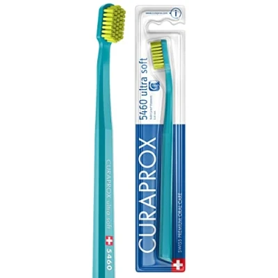 Imagen de Curaprox Cepillo dental CS 5460 Ultra Soft manual para adultos con cerdas CUREN Turquesa Verde