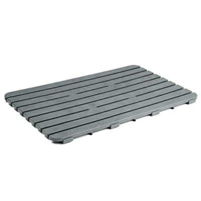 Imagen de Tatay Tarima de Ducha Rectangular plástico Resistente, Acabado Efecto Madera, con protección Anti UVA, antidesliante, Tacos Goma en la Base.