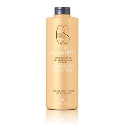 Imagen de LENDAN Champú Nutritivo Rich Nutrition 1000 ml con Aceite de Nuez Brasil Hidratación Profunda Cabello Reconstruye la Cutícula Capilar más Suave y Brillante