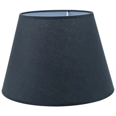 Imagen de Sinta Pantalla de Lámpara Moderna Tela Coolie Relajación E14 / e27 Pared Vertical Pequeña Mesa,Vela,Ø12&quot;/30cm Nero