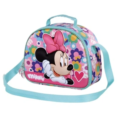 Imagen de Karactermania Minnie Mouse Heart 3D Lunch Bandolera para niños, Talla: One Size, Rosa